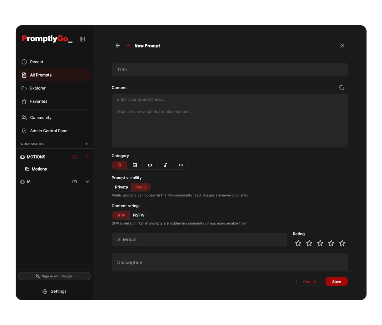 Card de emoji e stickers